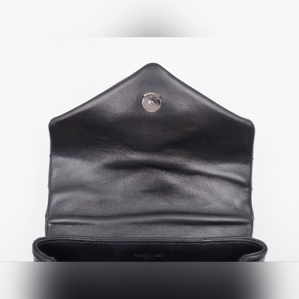 CF49 💟 Saint Laurent Loulou Shoulder Bag Matelasse Chevron Leather Toy - Picture 14 of 15